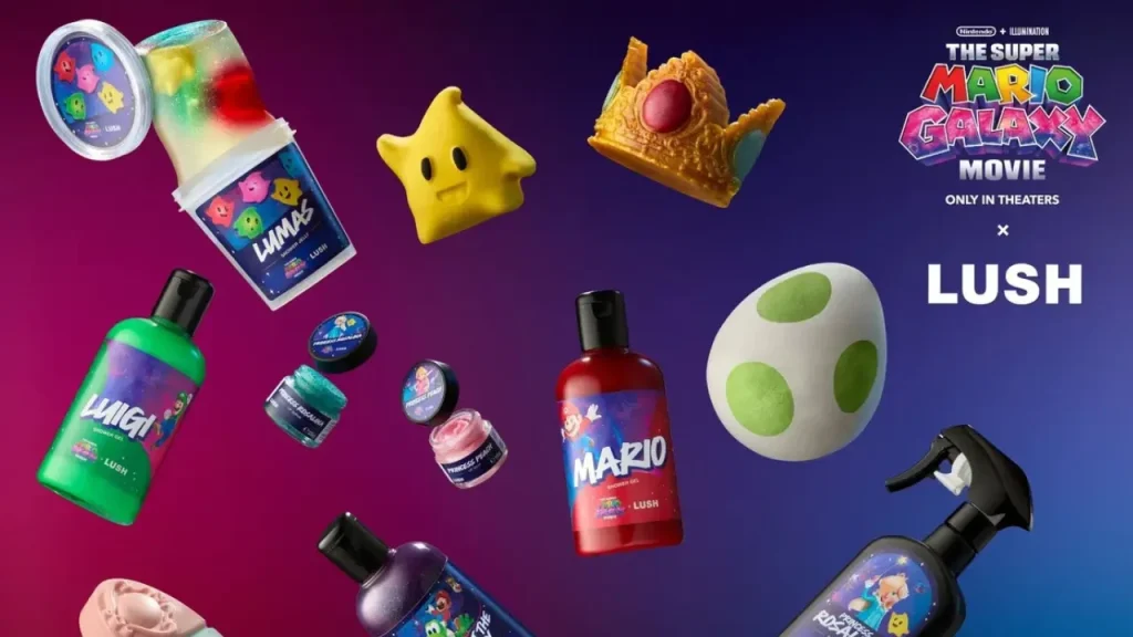 Super Mario Galaxy Movie x Lush Collab