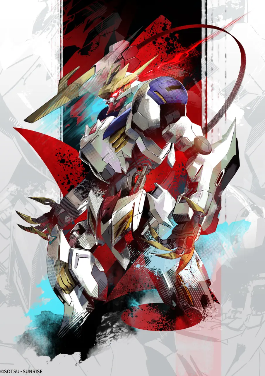 gundam barbatos lupus rex election art