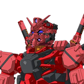 red gundam head art