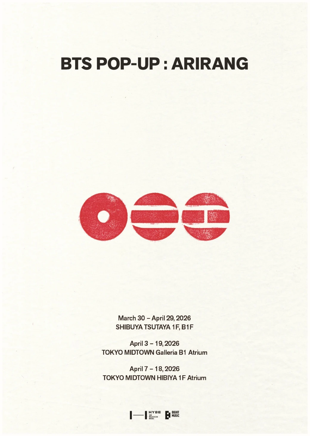 BTS POP UP ARIRANG