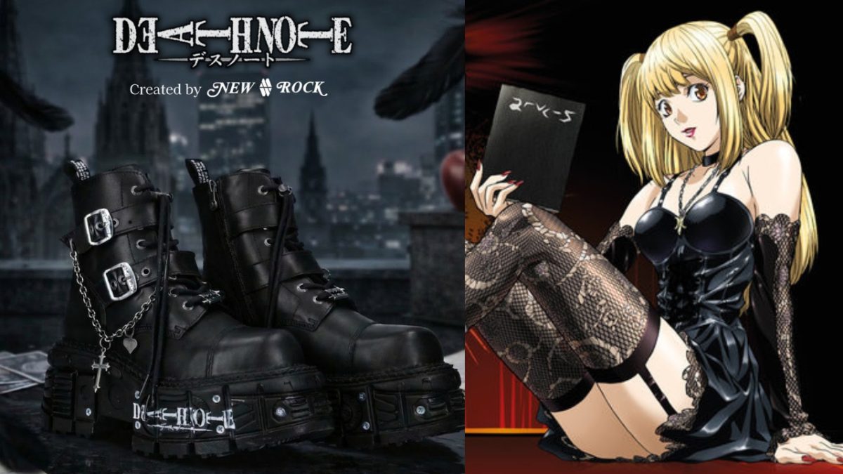 Death Note R Notebook NEW ROCK Reveals Misa Inspired DEATH NOTE Collab Boots