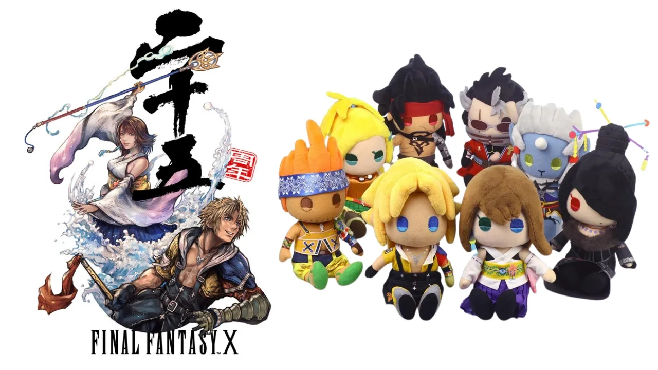 FINAL FANTASY X 25th Anniversary Plushies