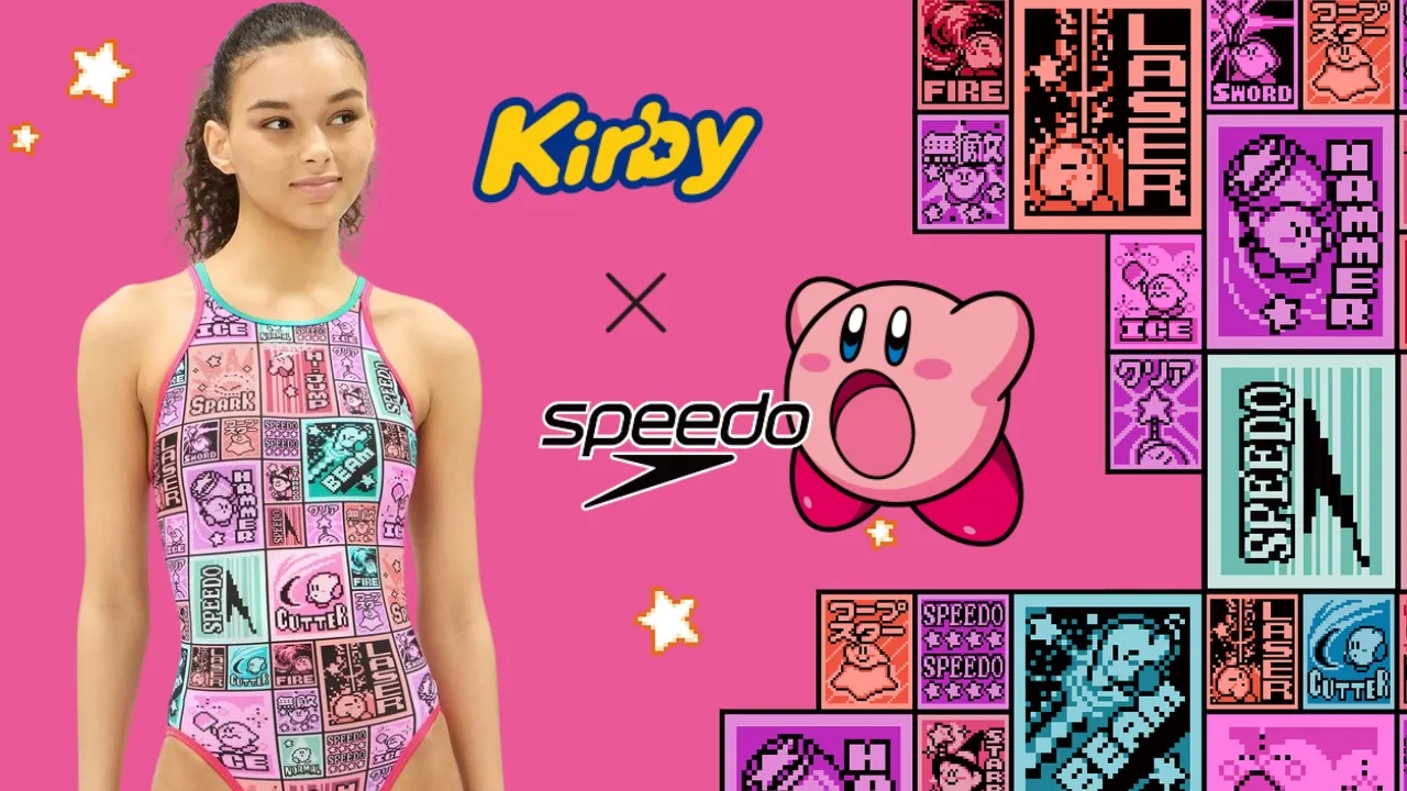 Kirby x Speedo Collab 8 bit Collection