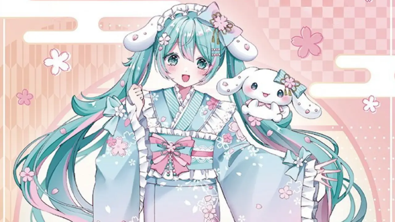 hatsune miku cinnamoroll cherry blossom goods 0