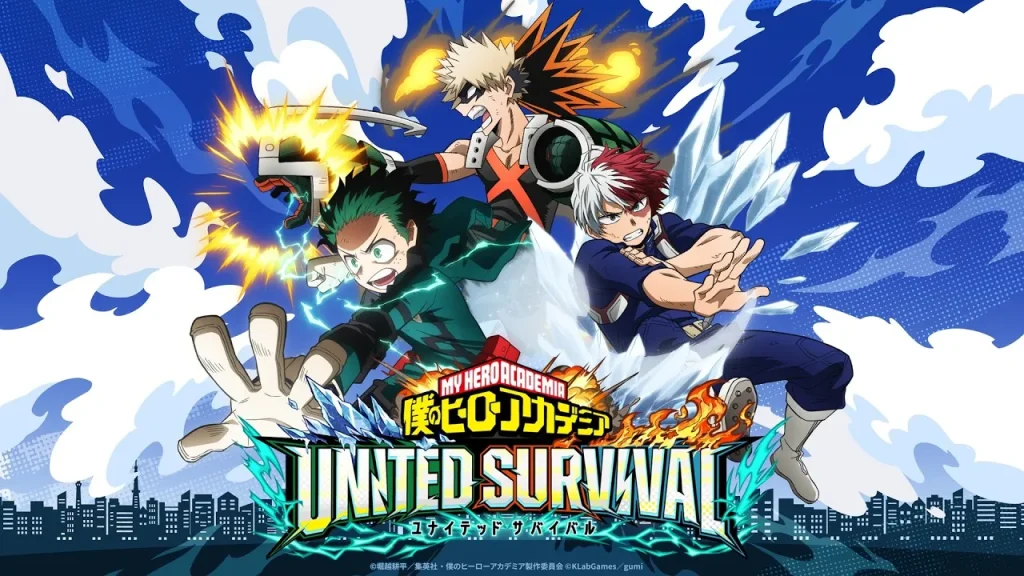 my hero academia united survival key art