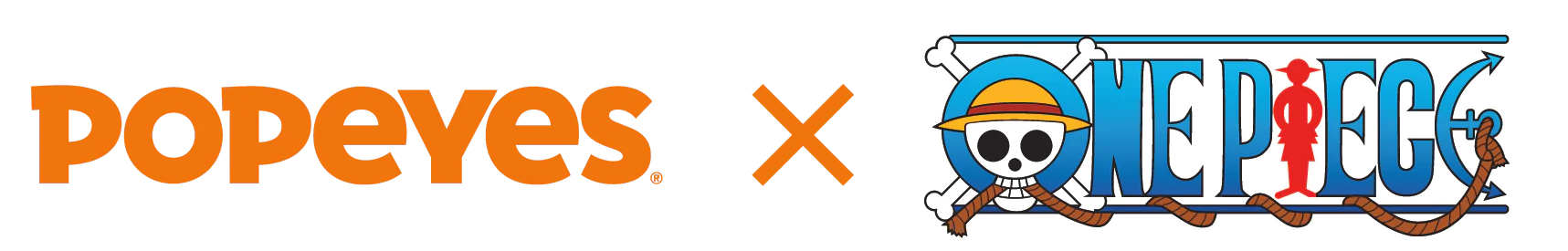 popeyes x onepiece logo