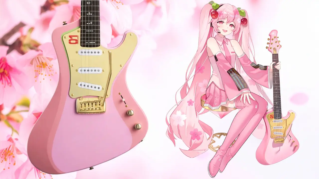 sakura miku esp guitar 0