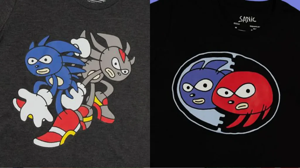 sonic sanic shirt collection 0