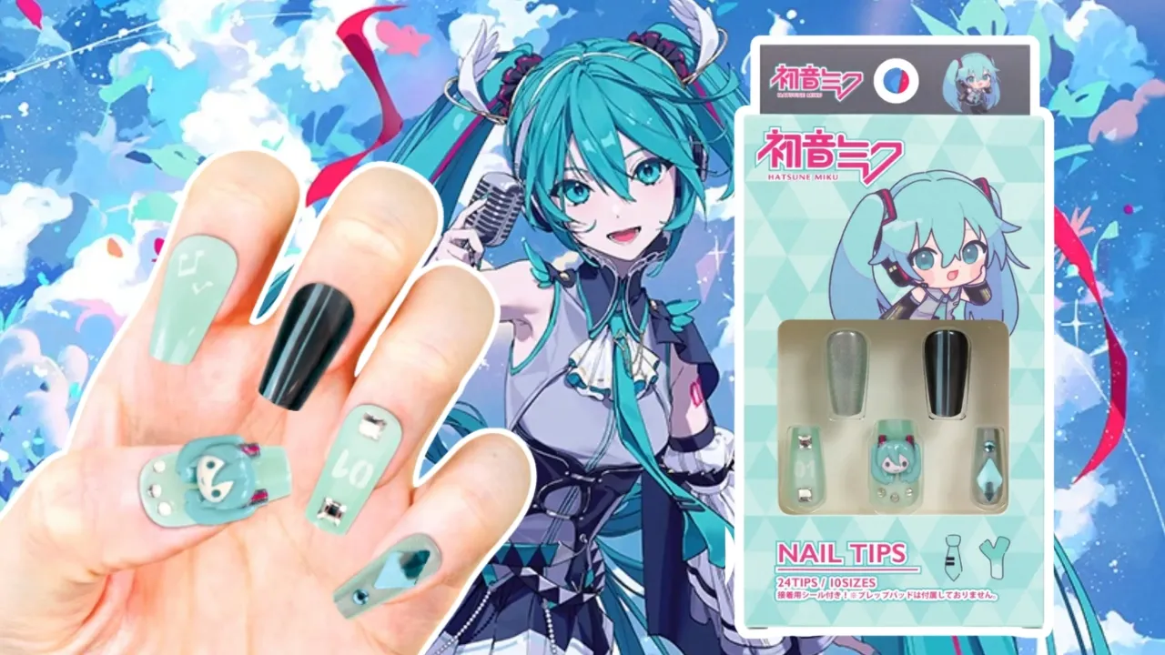 Miku Press On Nails