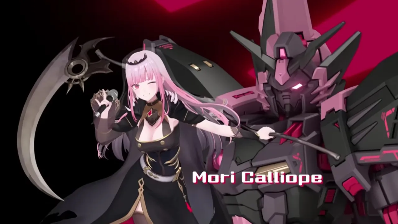 Mori Calliope With Gundam Epyon