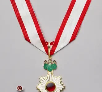 Order of the Rising Sun, Gold Rays with Neck Ribbon
