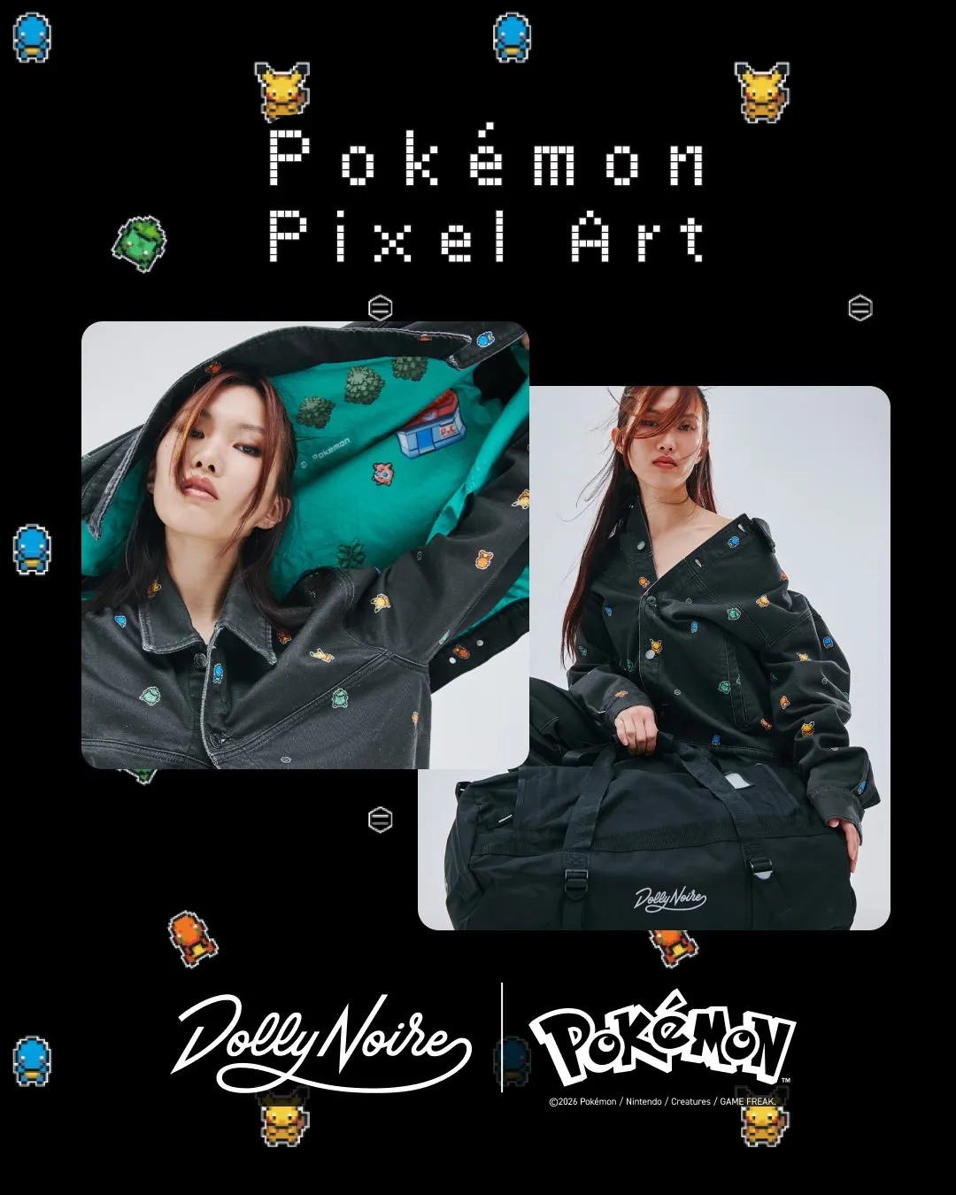 Pokémon and Dolly Noire Kanto Pixel Art 43