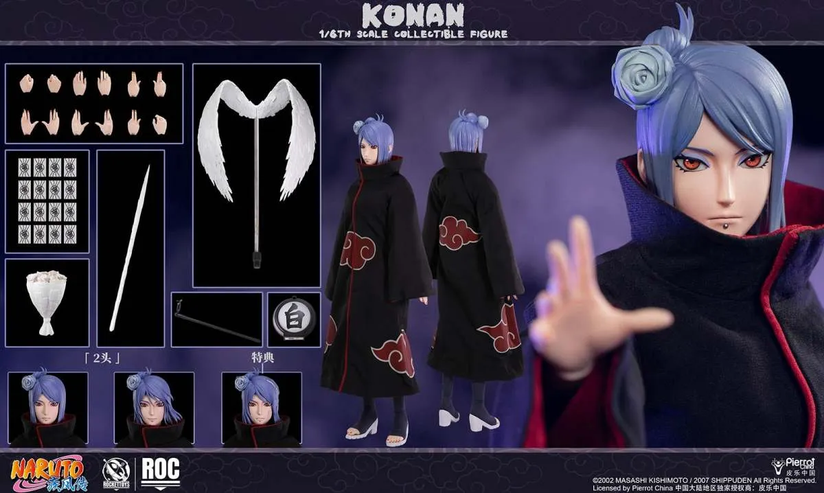 ROCKET TOYS Konan 16 Scale Action Figure naruto 3