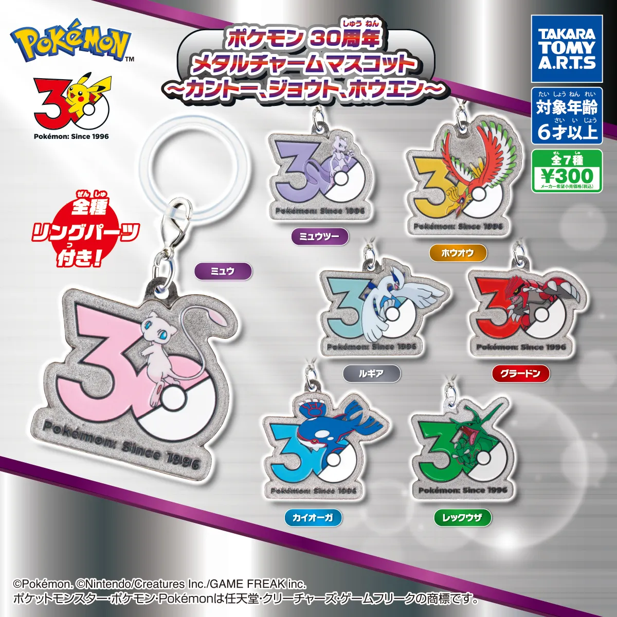 pokemon 30th charms hoenn johto kanto 8