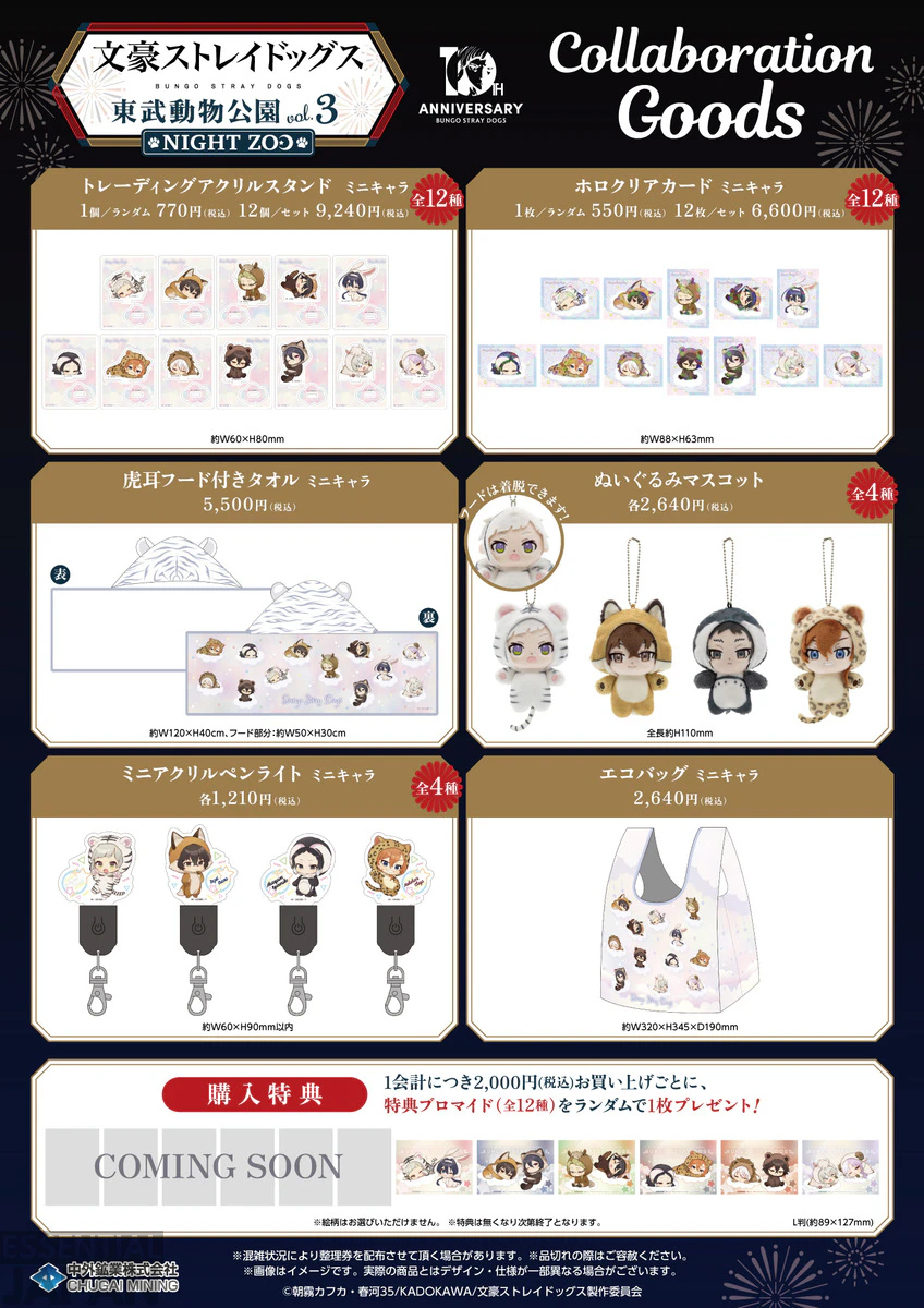 Bungo Stray Dogs x Tobu Zoo Collab 8