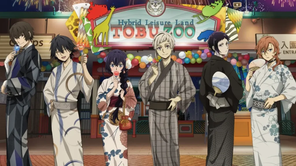 Bungo Stray Dogs x Tobu Zoo Collab Main