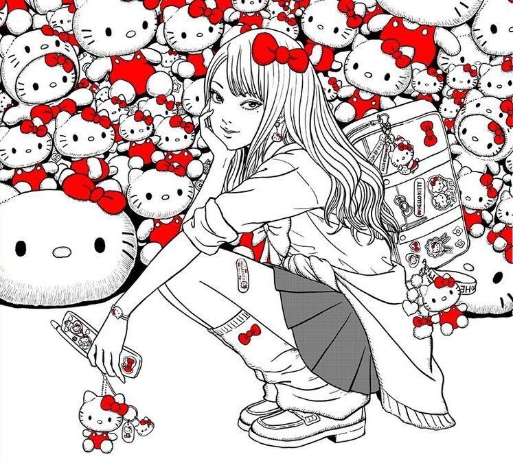 Gyaru Tomie x Hello Kitty 4