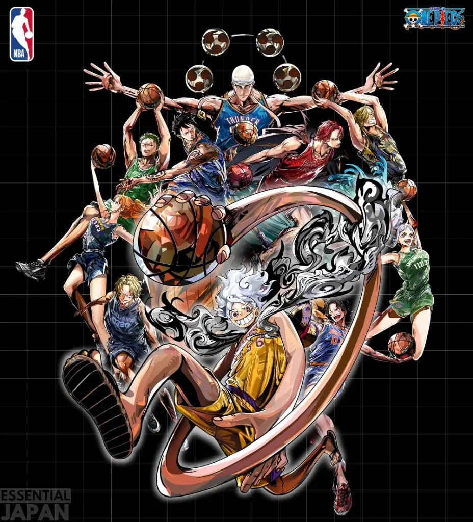 One Piece NBA key art