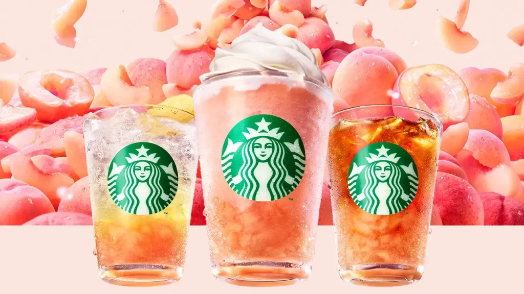 Peach & Peach Milk Frappuccino starbucks 2026 0
