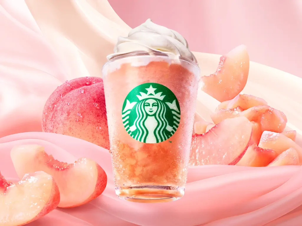 Peach & Peach Milk Frappuccino starbucks 2026 6