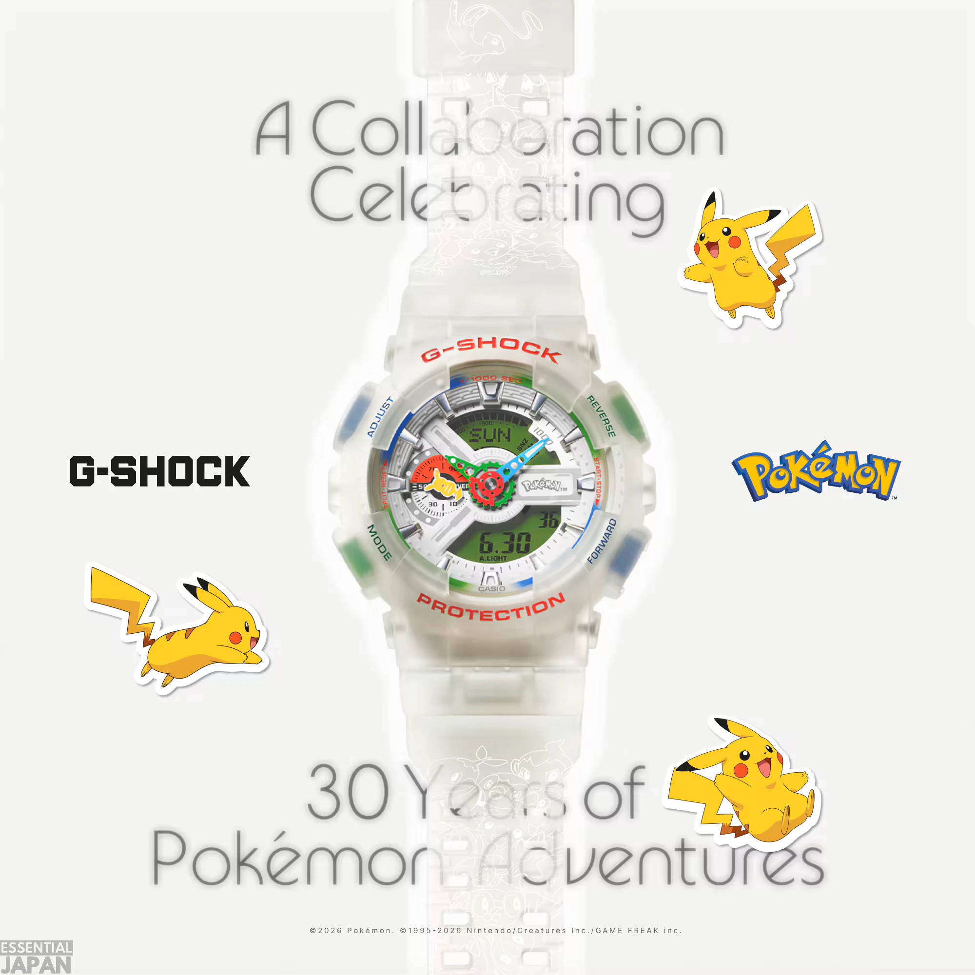 Pokemon x Casio G Shock Anniversary Watch Collab 2