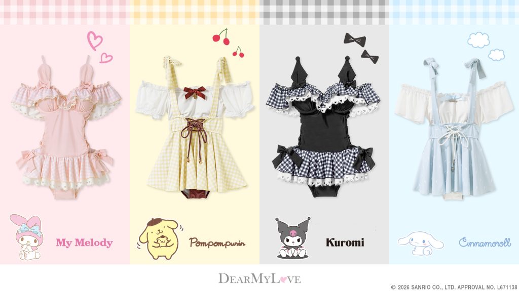 Sanrio x DearMyLove Swimwear Collab