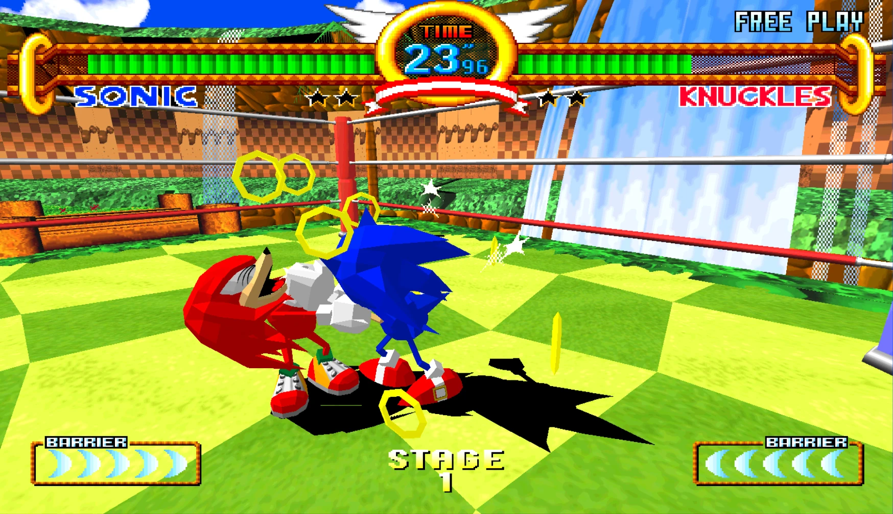 Sonic the Fighters screenshot