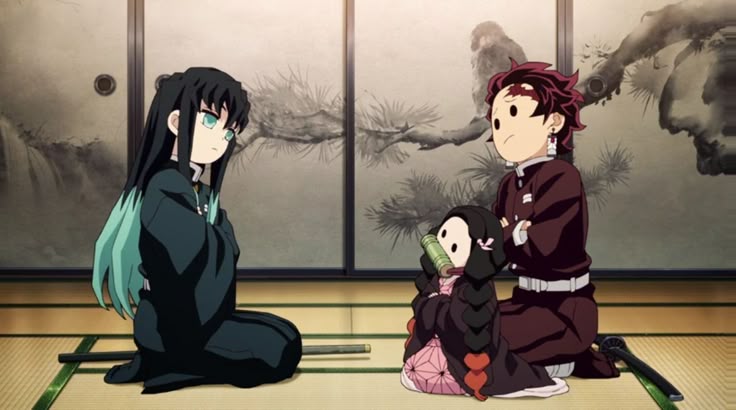 Tanjiro , Nezuko & Muichiro