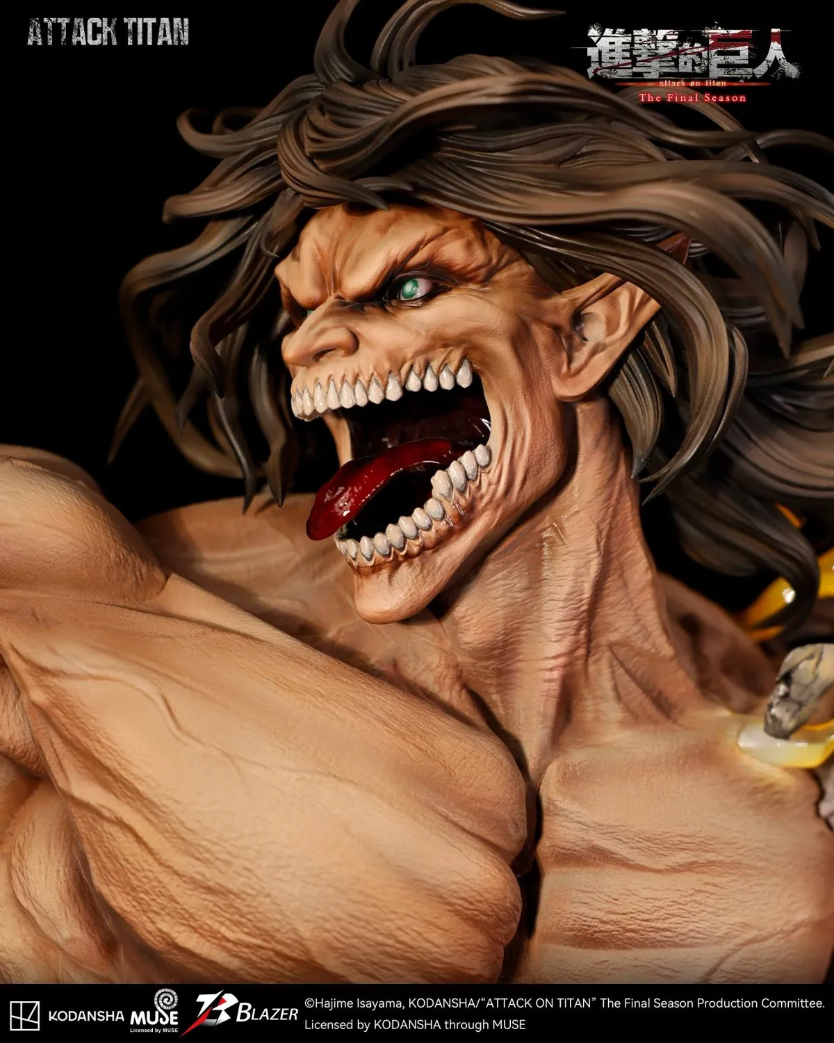 blazer attack on titan attack titan statue 10