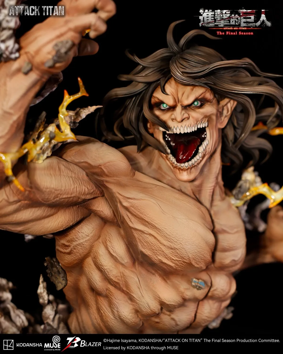 blazer attack on titan attack titan statue 12