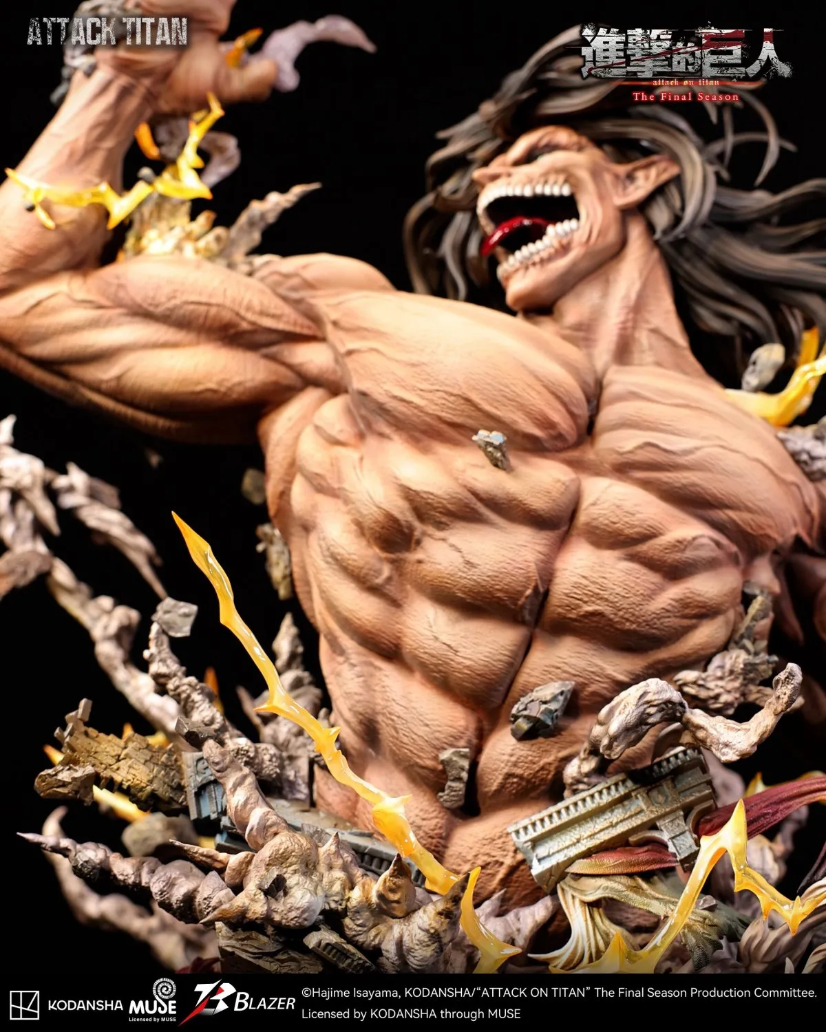 blazer attack on titan attack titan statue 13