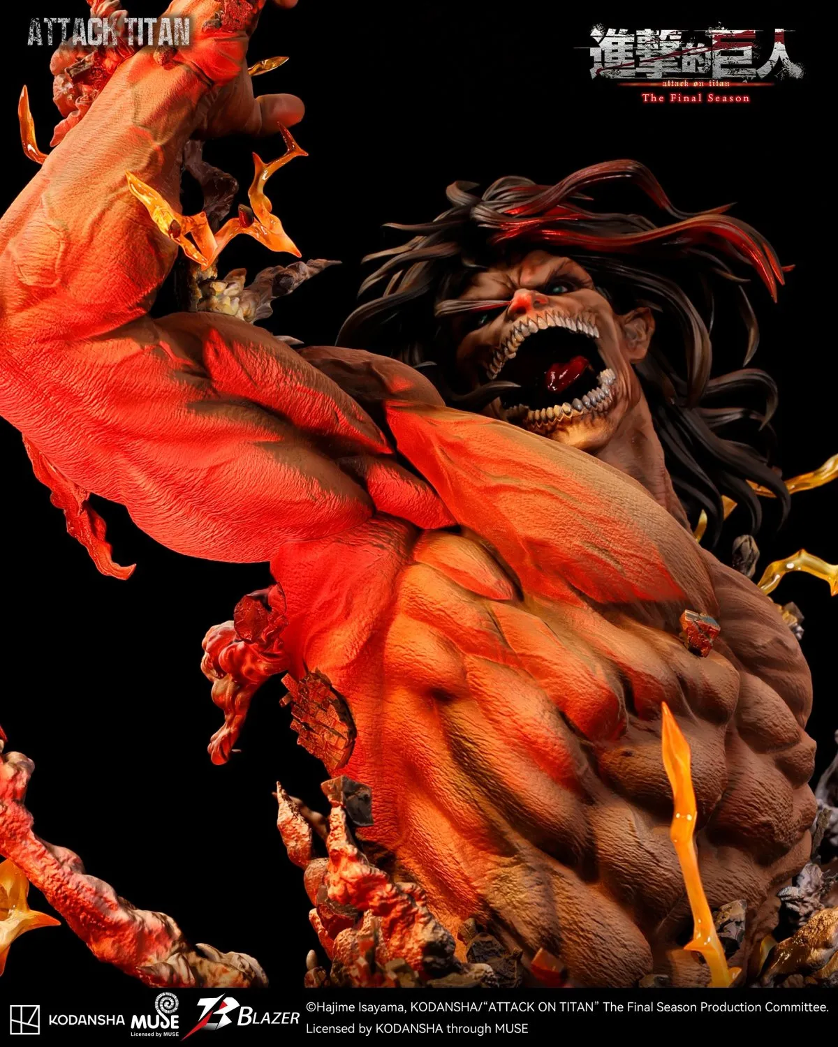 blazer attack on titan attack titan statue 5