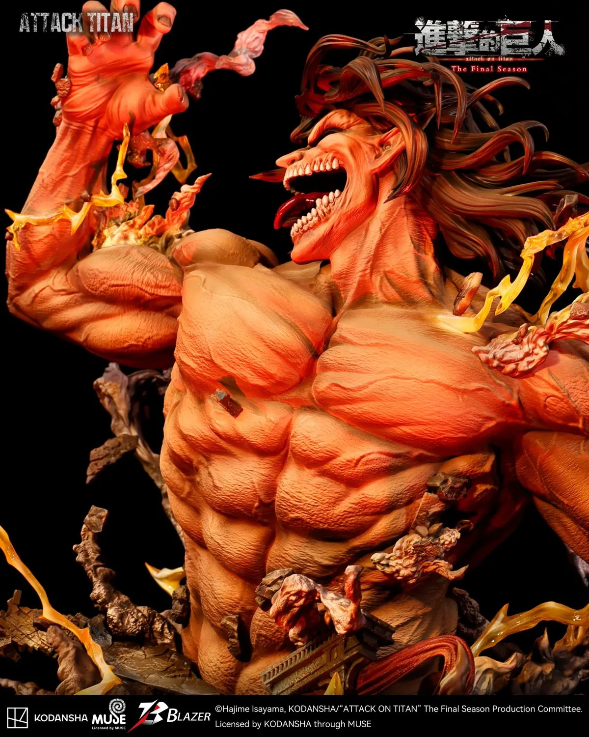 blazer attack on titan attack titan statue 6