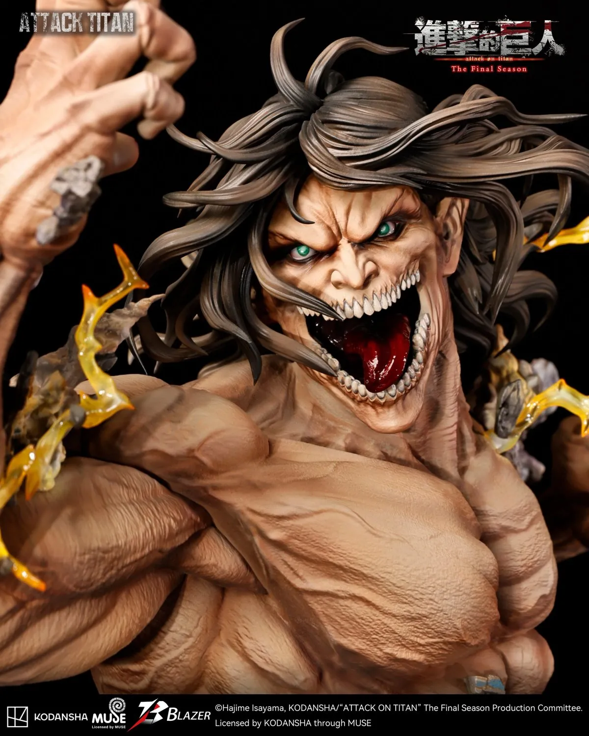 blazer attack on titan attack titan statue 9