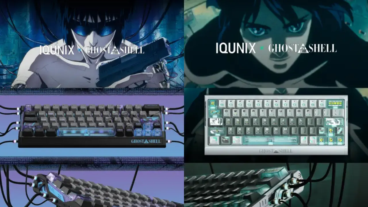 Ghost in the Shell Collab Keyboard and Matching Keycaps Revealed by IQUNIX