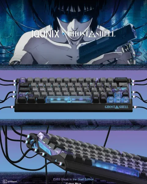 iqunix ghost in the shell keyboards 2