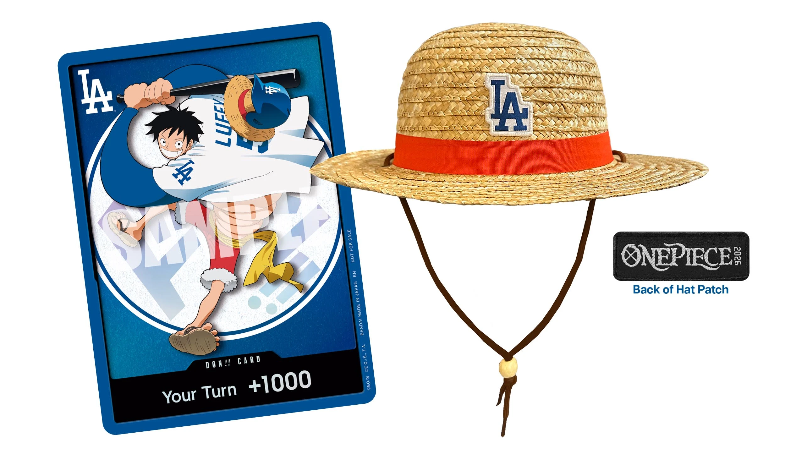 one piece game night 2026 luffy card and hat