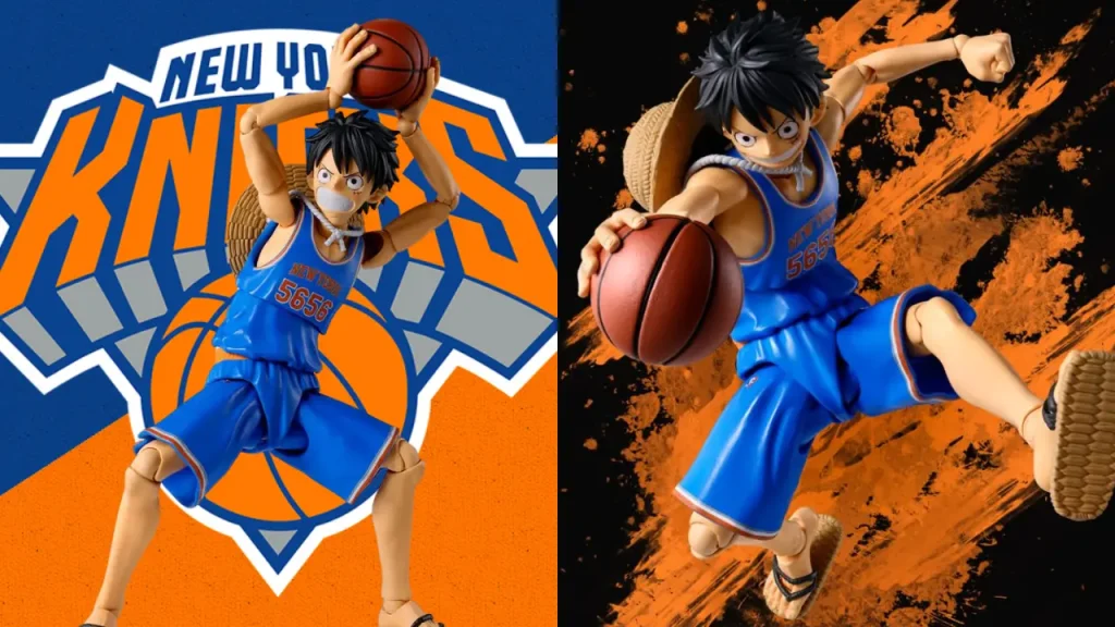 one piece nba luffy new york knicks figuarts 0