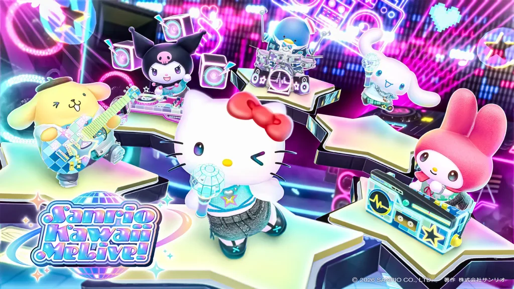 sanrio kawaii me live key art