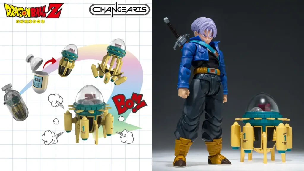 tamashii dragon ball changearts capsule trunks 0