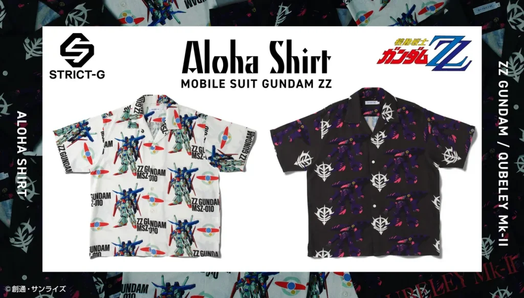 zz gundam aloha shirts 6