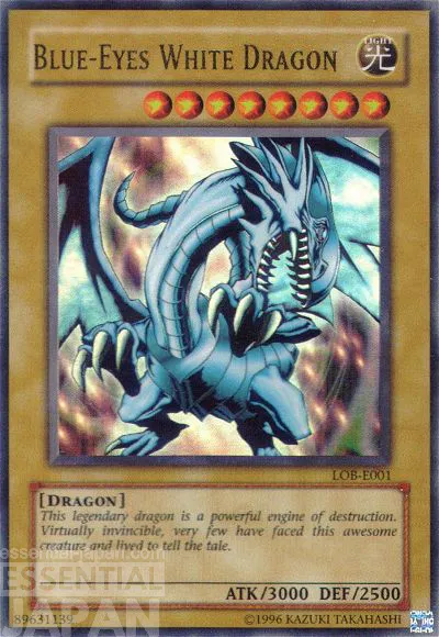BlueEyesWhiteDragon LOB E001 yugioh tcg 1