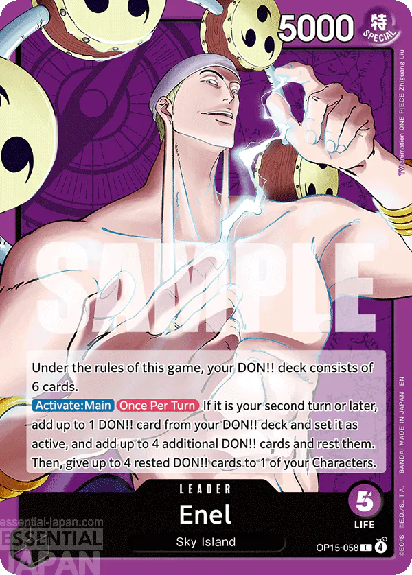 ENEL one piece card game OP15 058