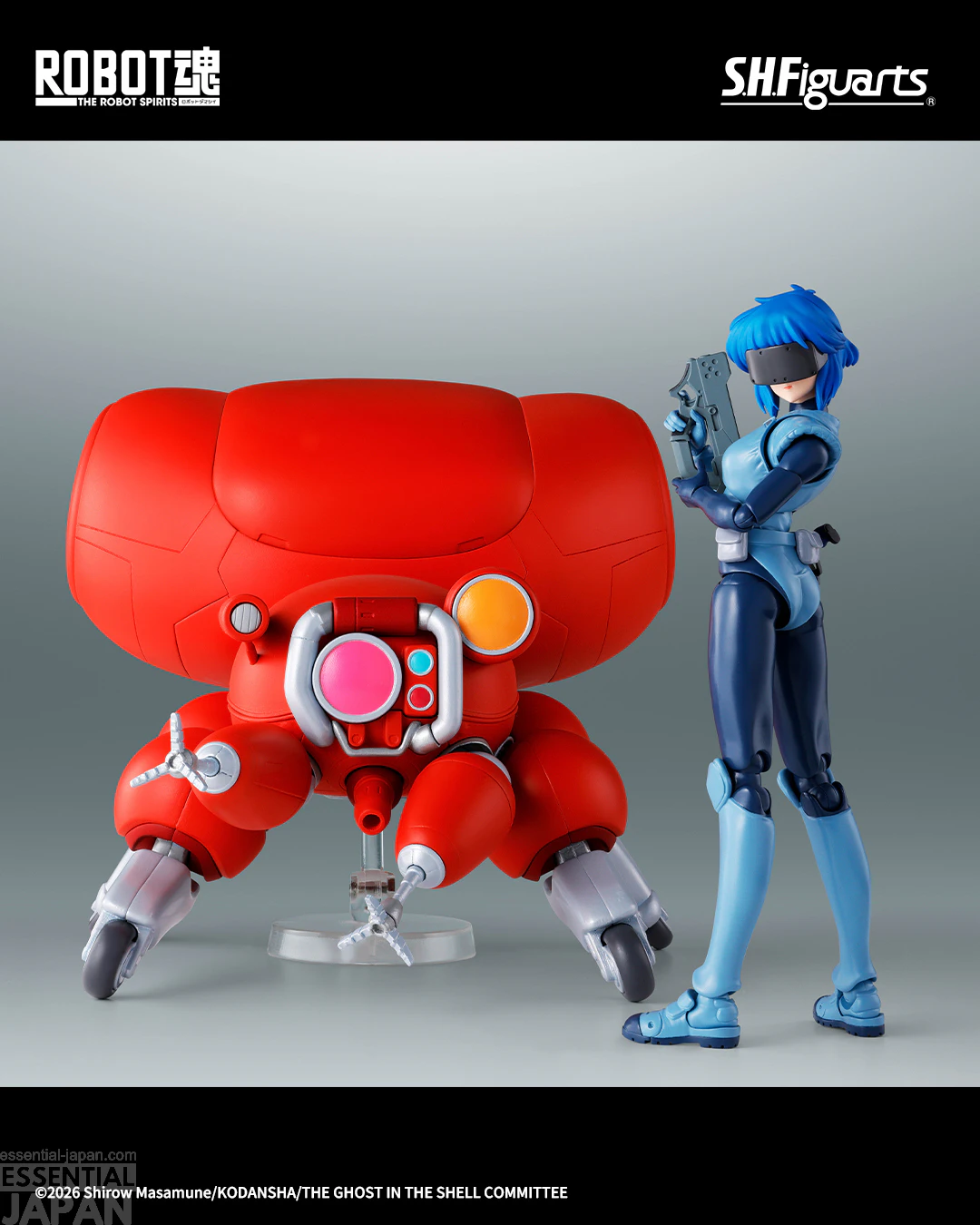 Ghost in the Shell Motoko Kusanagi and Fuchikoma Figures 1