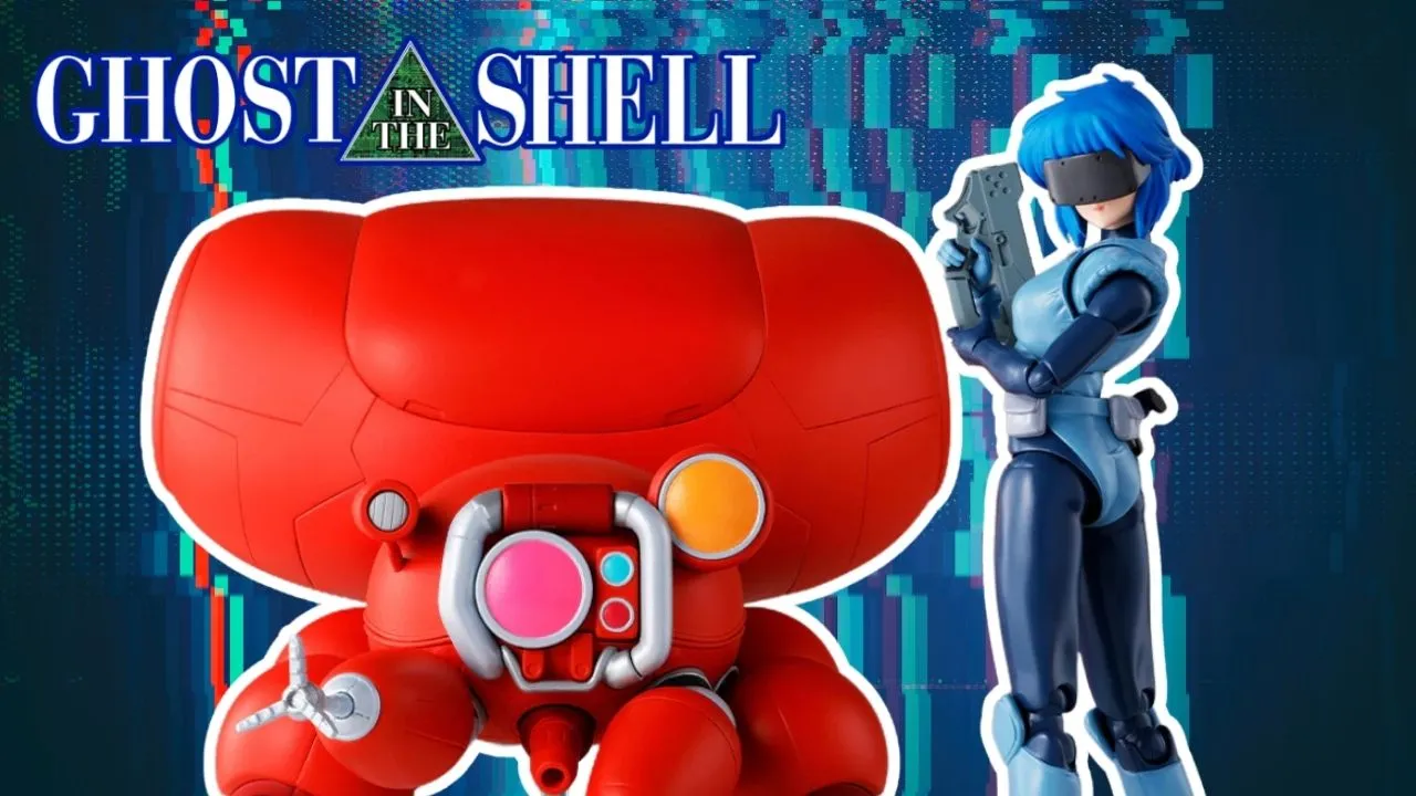 Ghost in the Shell Motoko Kusanagi and Fuchikoma Figures