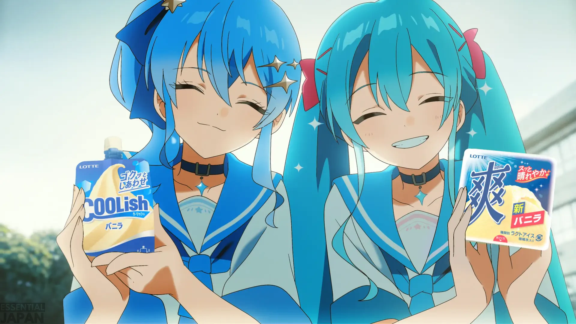 Hatsune Miku and Hoshimachi Suisei Summer Coolish Collab 4