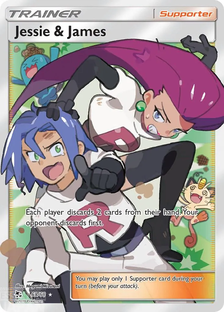 Jessie & James hidden fates pokemon tcg