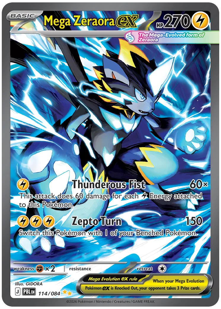 Mega Zeraora ex pitch black full art 01