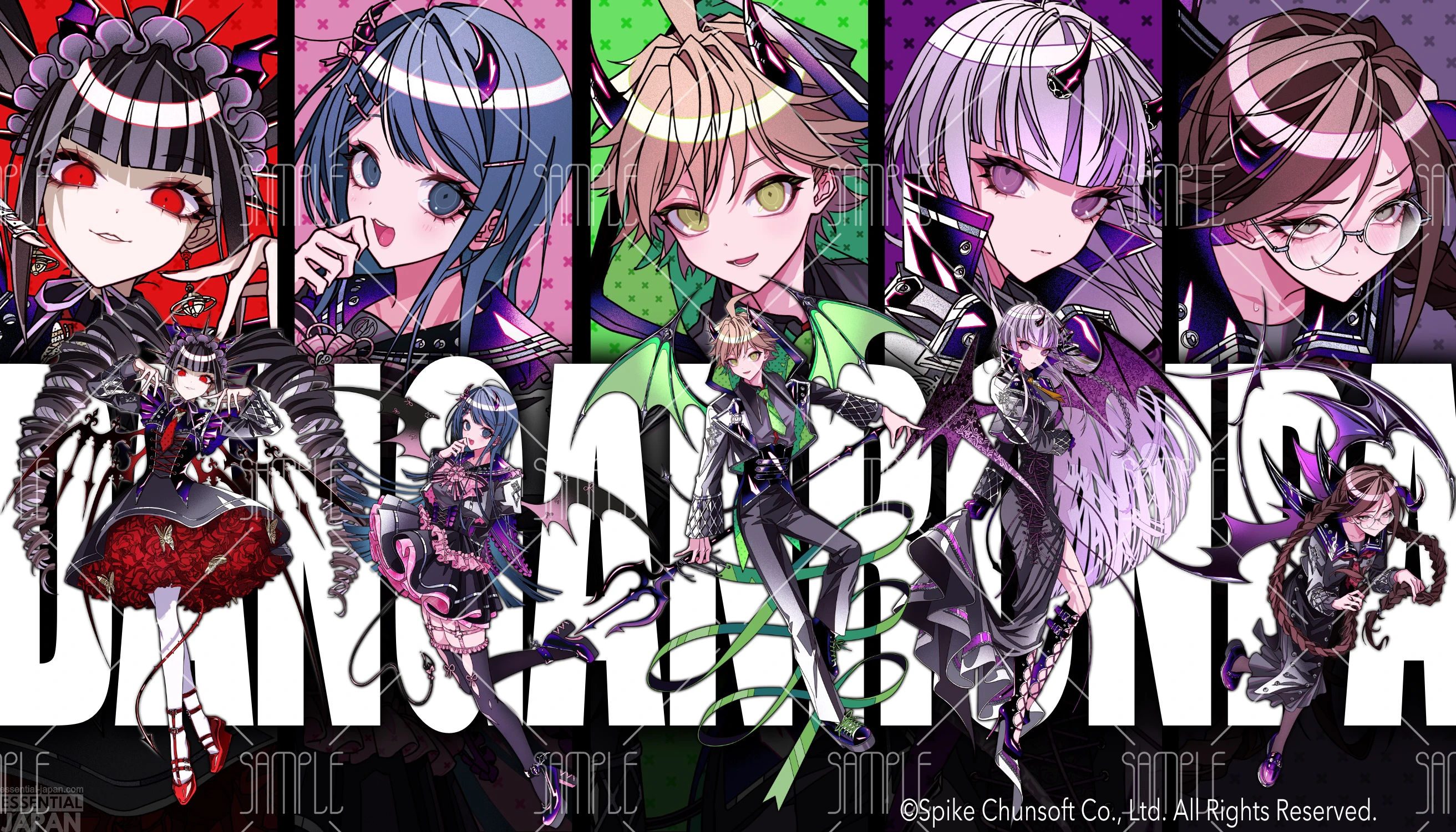 Metsubushi Anko x Danganronpa illustrations 1