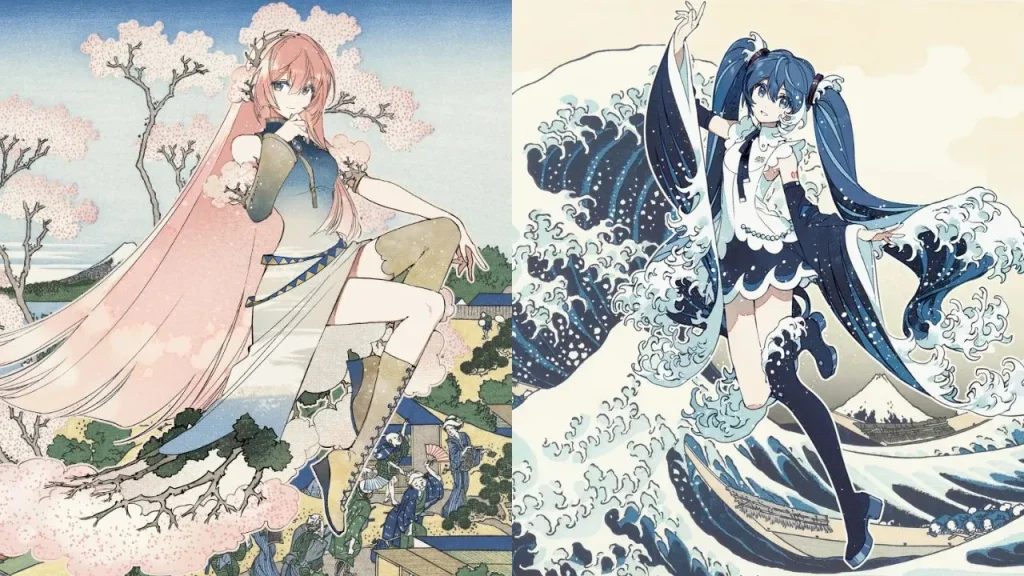 Miku & Piapro Characters Hokusai Collab Goods